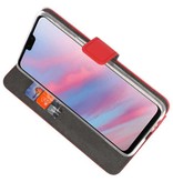 Wallet Cases Case for Huawei Y9 2019 Red