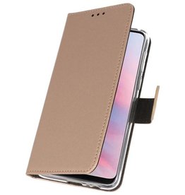 Custodia a Portafoglio per Huawei Y9 2019 Gold