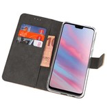 Wallet Cases Hoesje voor Huawei Y9 2019 Goud