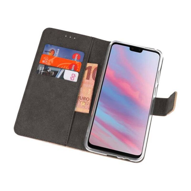 Etuis portefeuille Etui pour Huawei Y9 2019 Gold