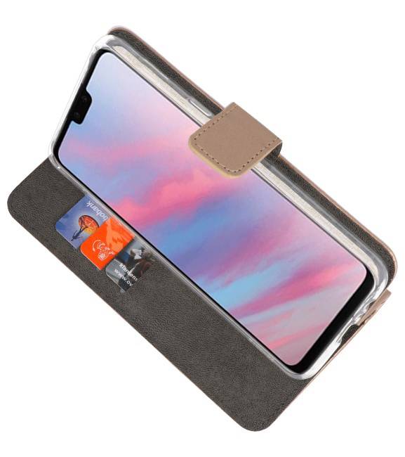 Wallet Cases Hülle für Huawei Y9 2019 Gold