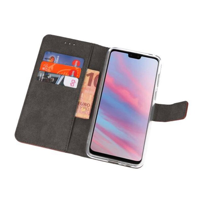 Custodia a Portafoglio per Huawei Y9 2019 Marrone