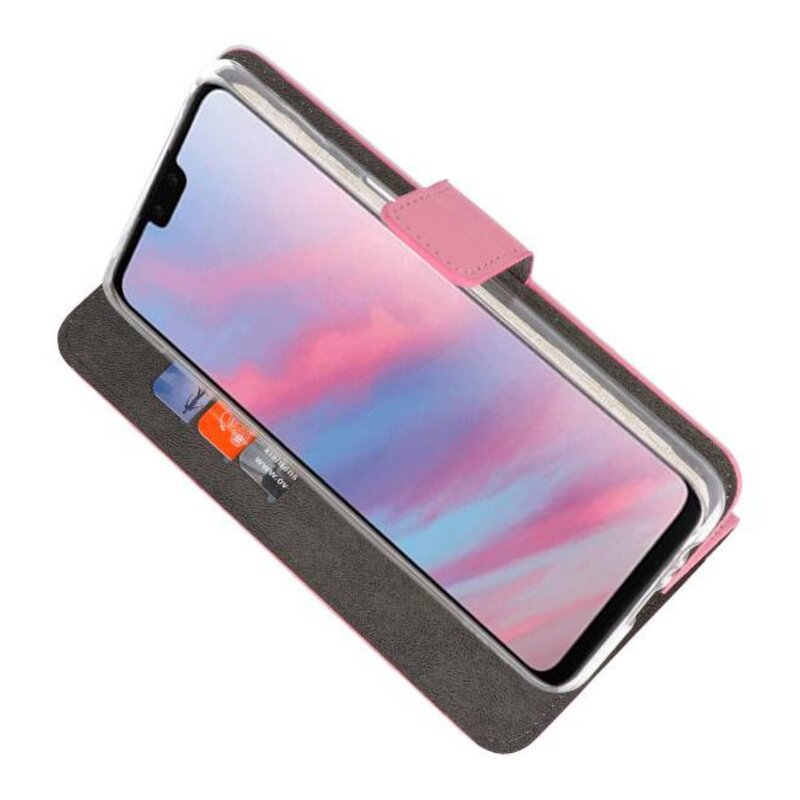 Wallet Cases Case for Huawei Y9 2019 Pink