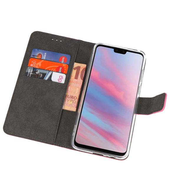 Wallet Cases Hoesje voor Huawei Y9 2019 Roze