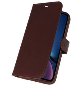 Etui en cuir véritable Rico Vitello Mocca pour iPhone XR