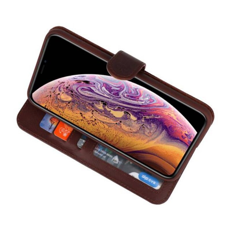 Etui en Cuir Véritable Rico Vitello Mocca iPhone XS Max