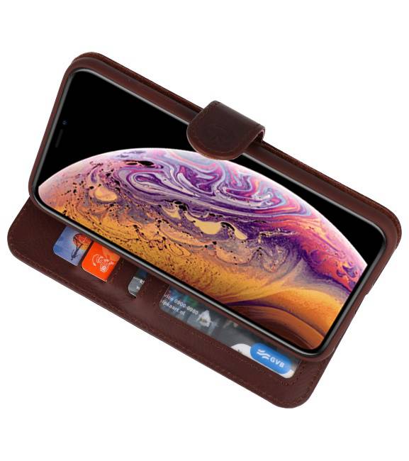 Etui en Cuir Véritable Rico Vitello Mocca iPhone XS Max