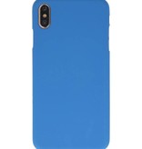 Color TPU Hoesje voor iPhone XS Max Navy