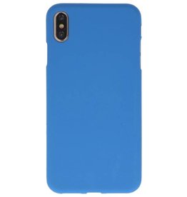 Farve TPU Taske til iPhone XS Max Navy