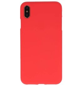 Color TPU Hoesje voor iPhone XS Max Rood