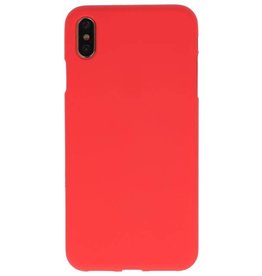 Coque TPU Couleur pour iPhone XS Max Rouge