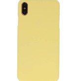 Color TPU Case for iPhone XS Max Yellow