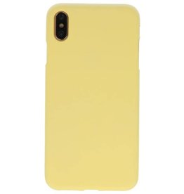 Farve TPU Taske til iPhone XS Max Gul