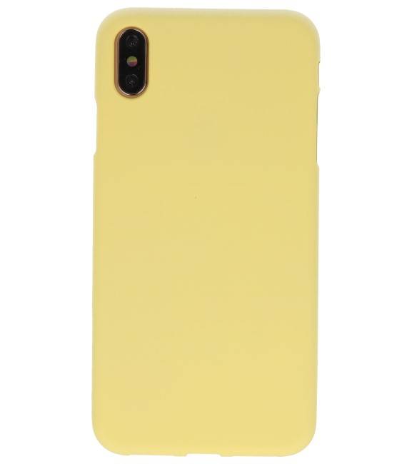 Color TPU Case for iPhone XS Max Yellow