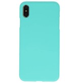 Farve TPU Taske til iPhone XS Max Turkis