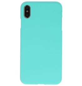 Color TPU Hoesje voor iPhone XS Max Turquoise