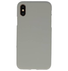 Coque TPU Couleur pour iPhone XS / X Gris