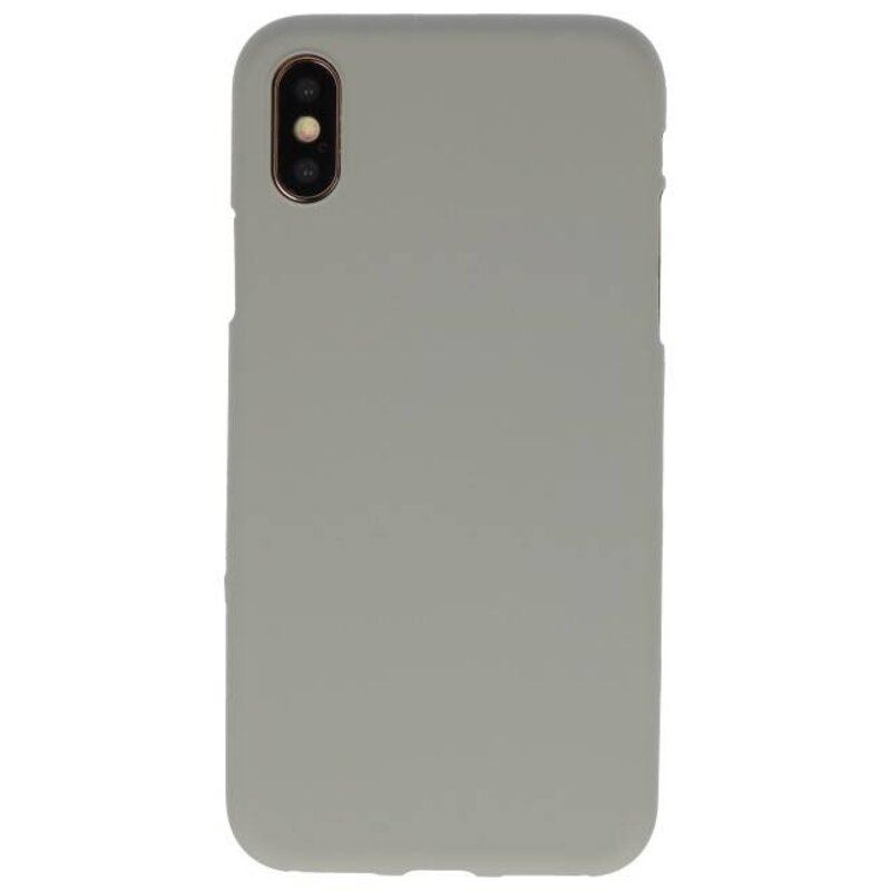 Custodia in TPU a colori per iPhone XS / X grigio