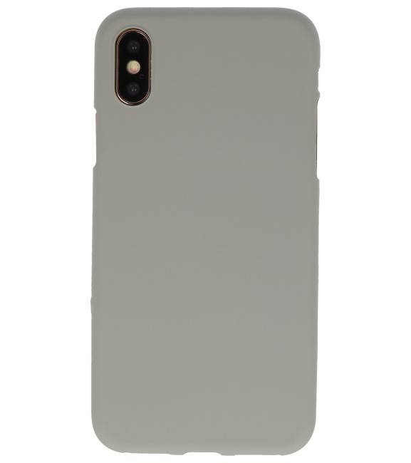 Custodia in TPU a colori per iPhone XS / X grigio