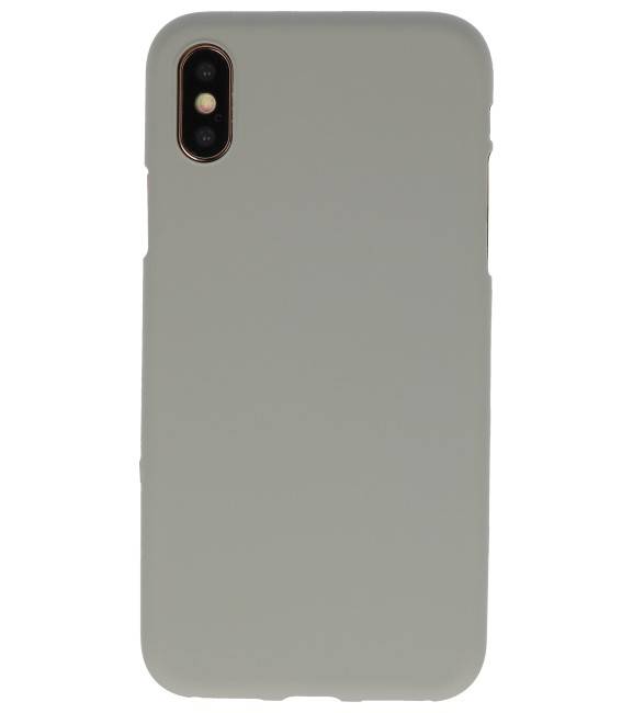 Farb-TPU-Hülle für iPhone XS / X Grau