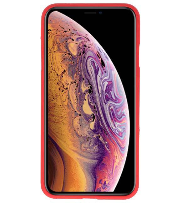 Farve TPU Taske til iPhone XS Max Rød