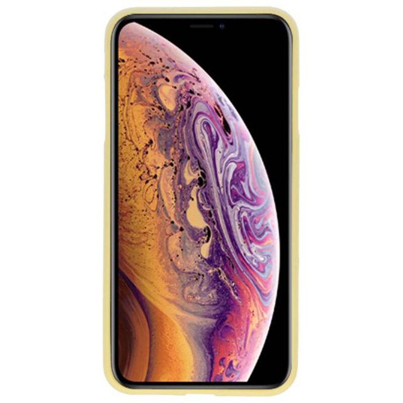 Custodia in TPU a colori per iPhone XS Max Yellow