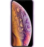 Color TPU Hoesje voor iPhone XS Max Paars