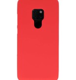 Coque TPU Couleur pour Huawei Mate 20 Rouge