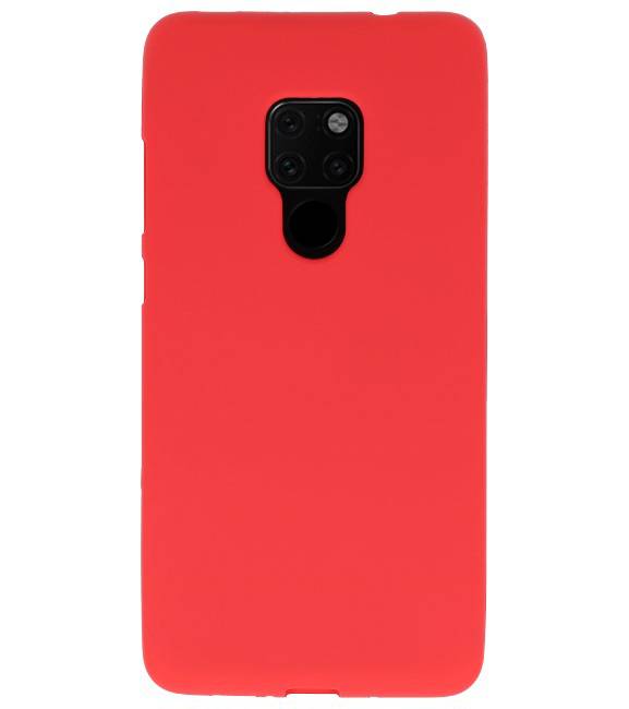Coque TPU Couleur pour Huawei Mate 20 Rouge