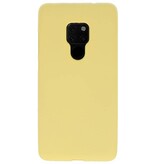 Coque TPU Couleur pour Huawei Mate 20 Jaune