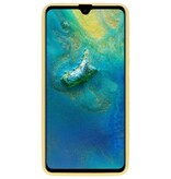 Coque TPU Couleur pour Huawei Mate 20 Jaune