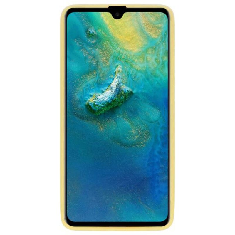 Custodia in TPU a colori per Huawei Mate 20 Giallo