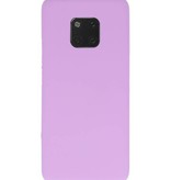 Color TPU Hoesje voor Huawei Mate 20 Pro Paars