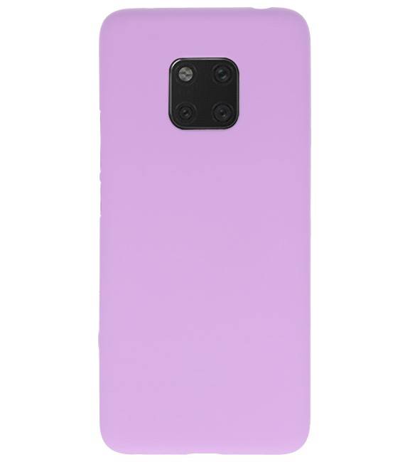 Color TPU Hoesje voor Huawei Mate 20 Pro Paars