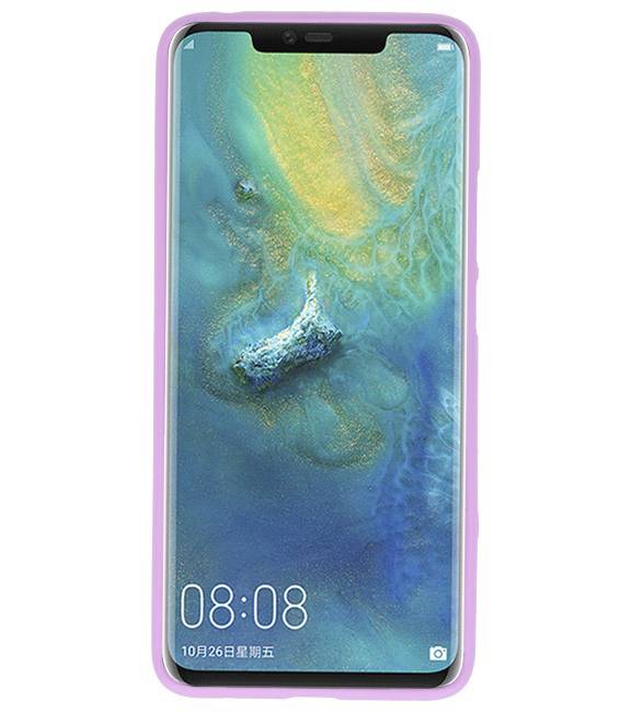 Farve TPU Taske til Huawei Mate 20 Pro Purple