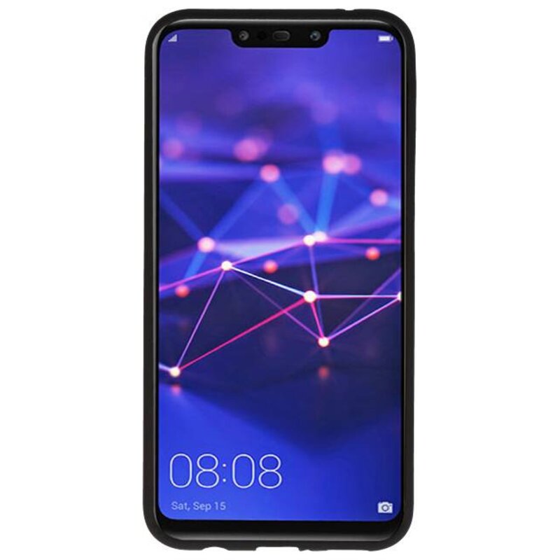 Custodia in TPU a colori per Huawei Mate 20 Lite Nero