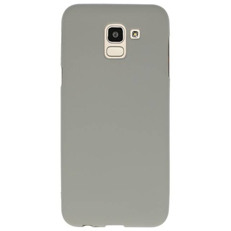Coque TPU couleur pour Samsung Galaxy J6 Grey