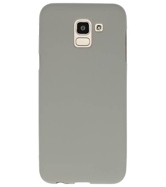 Color TPU Case for Samsung Galaxy J6 Gray