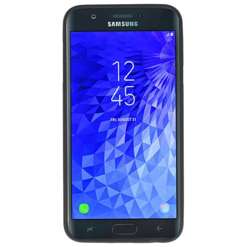 Farve TPU Taske til Samsung Galaxy J7 2018 Black