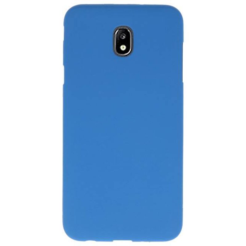 Farve TPU Taske til Samsung Galaxy J7 2018 Navy