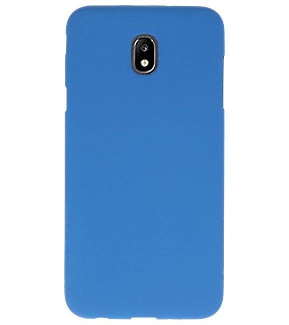 Farve TPU Taske til Samsung Galaxy J7 2018 Navy