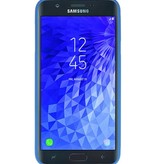 Farve TPU Taske til Samsung Galaxy J7 2018 Navy