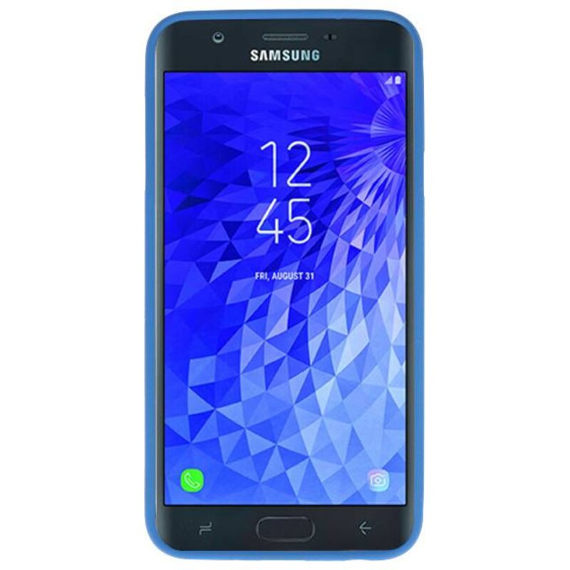 Coque TPU couleur pour Samsung Galaxy J7 2018 Marine