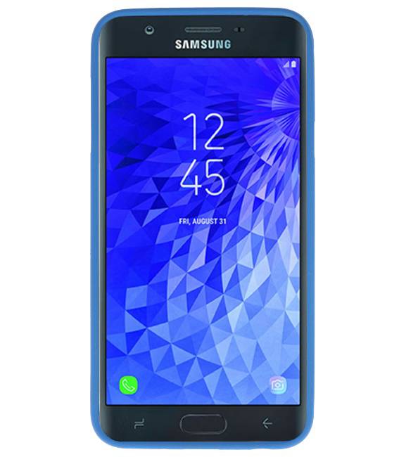 Farve TPU Taske til Samsung Galaxy J7 2018 Navy