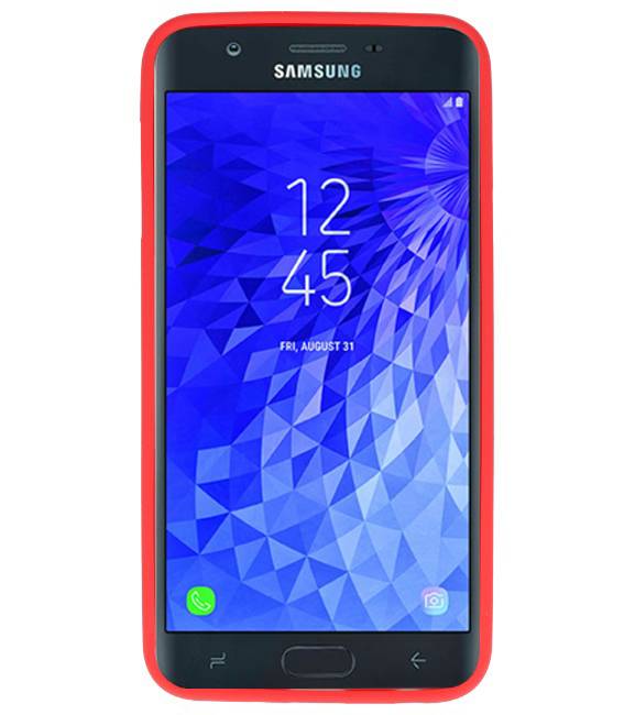 Farve TPU Taske til Samsung Galaxy J7 2018 Red