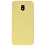 Coque TPU couleur pour Samsung Galaxy J7 2018 Jaune