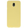 Coque TPU couleur pour Samsung Galaxy J7 2018 Jaune