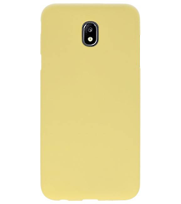 Color TPU Hoesje voor Samsung Galaxy J7 2018 Geel