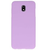 Farve TPU Taske til Samsung Galaxy J7 2018 Lilla