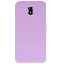 Coque TPU Couleur pour Samsung Galaxy J7 2018 Violet